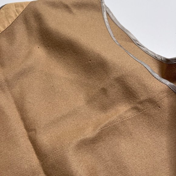 Burberry Wool Replacement Trench Coat Liner Camel Tan Button Out - Picture 4 of 12